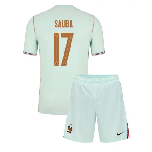 Dječji Nogometni Dres Francuska William Saliba #17 Gostujuci SP 2026 Kratak Rukav (+ Kratke hlače)